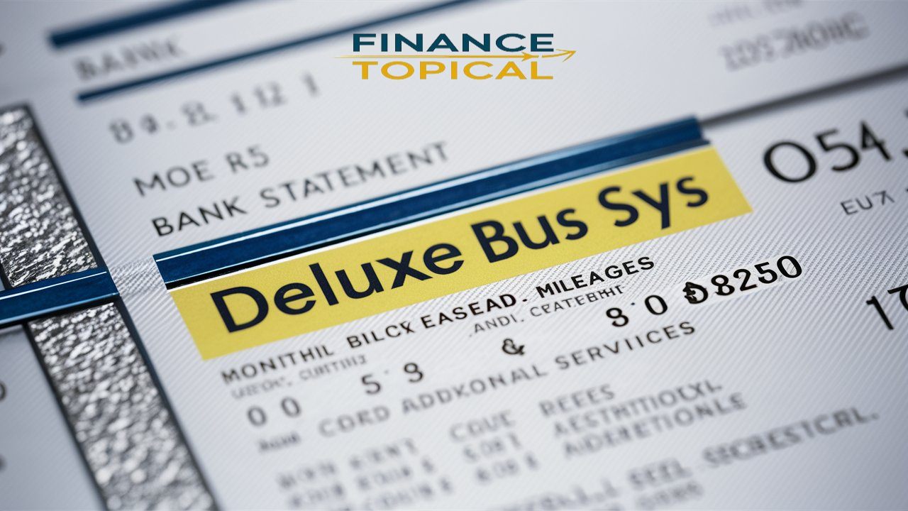 deluxe bus sys bus prods on bank statement