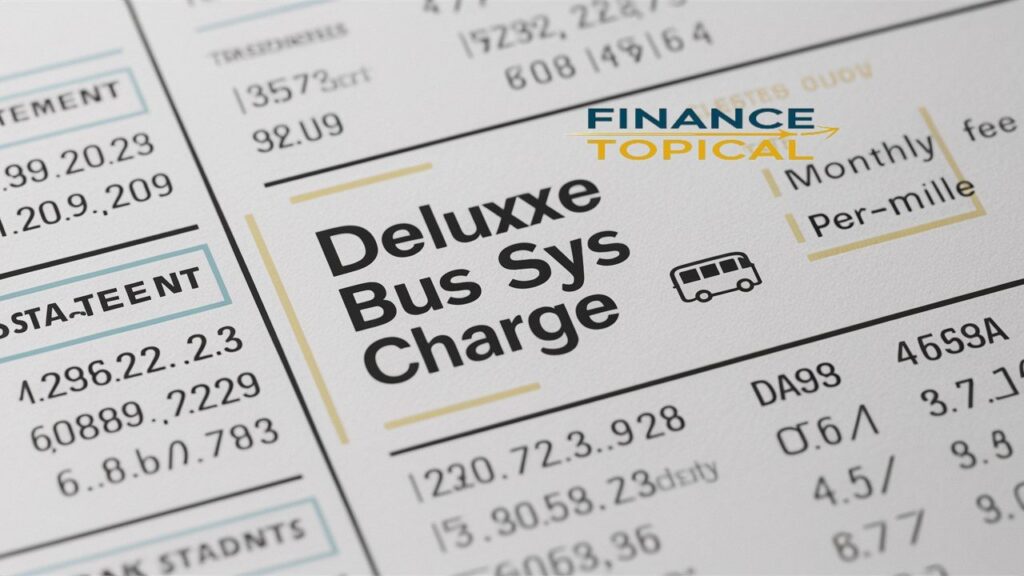 Deluxe Bus SYS charge On Bank Statement
