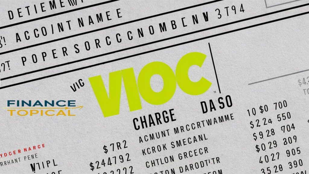 VIOC Charge on Bank Statement